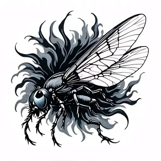 A Line Of Firefly Glowing