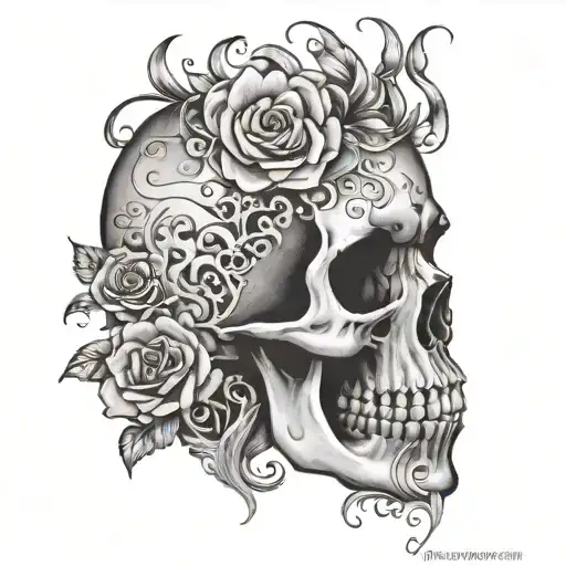Eating Disorder Awareness With A Skull