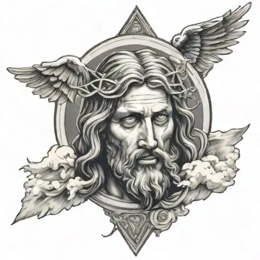 Clouds And Angles Jesus