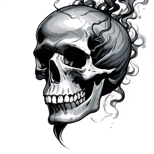 Cranium With Smoke