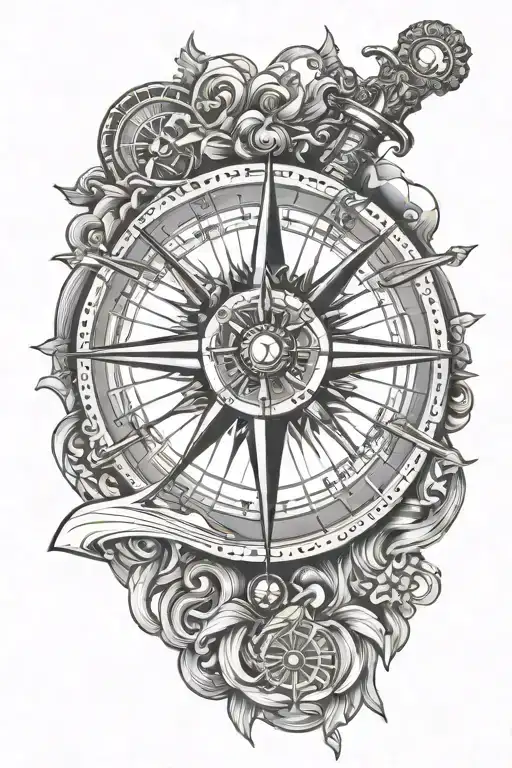 Sun Compass With Sword