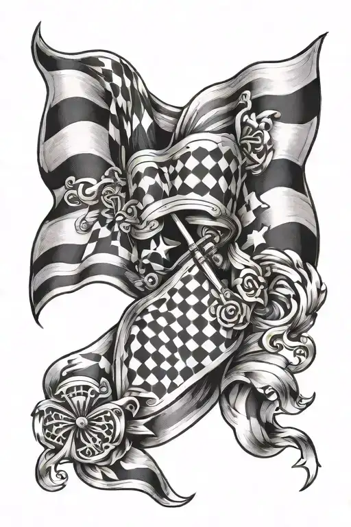 Racing Flag Intertwined