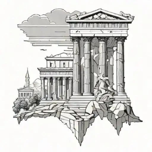 Acropolis And Greek Gods