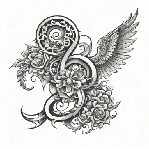 Number 8 With Some Cool Stuff Behide It