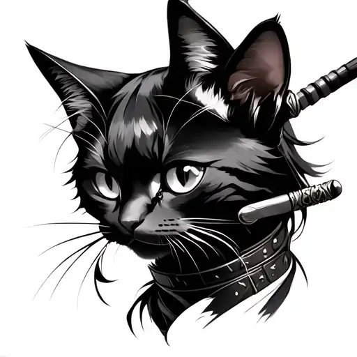 Anime Cat Girl Samurai