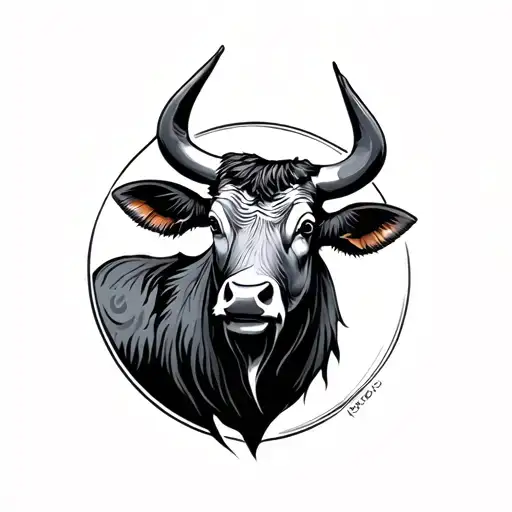 Ox Tattoo Design Inspired