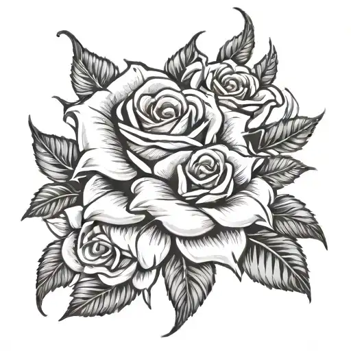 Chili Pepper Surrounded By Roses