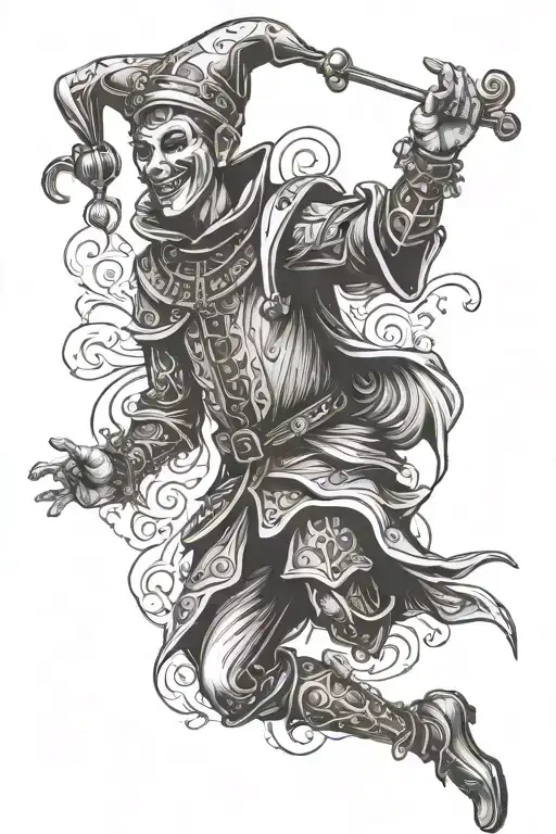 Court Jester Dancing Medieval