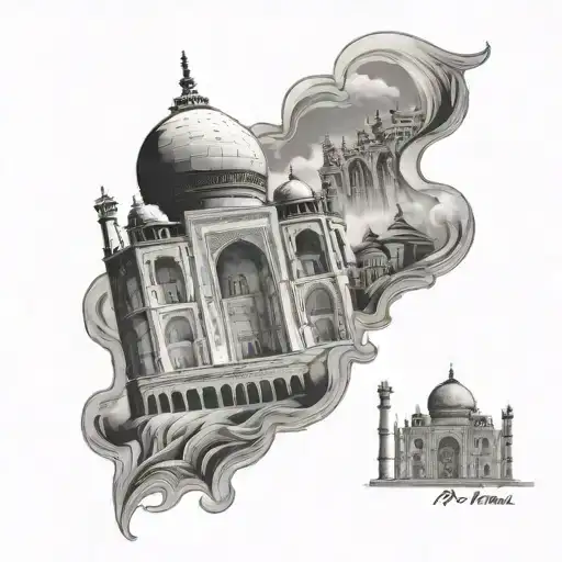 Petra And Taj Mahal