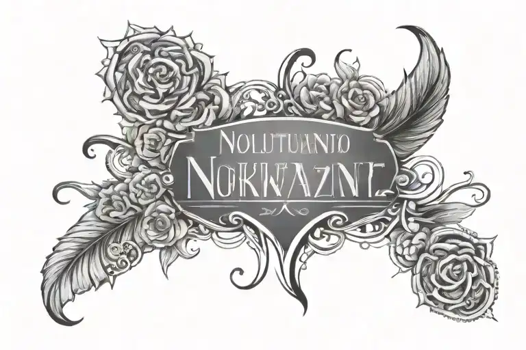 Realistic Worded Tattoo Written Noluthando Mkhwanazi On Ma Chest