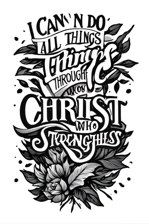 I Can Do All Things Through Christ Who Strengthens Me