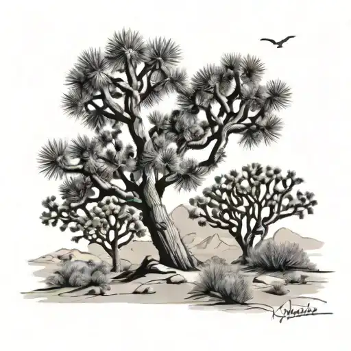 Joshua Trees Growing