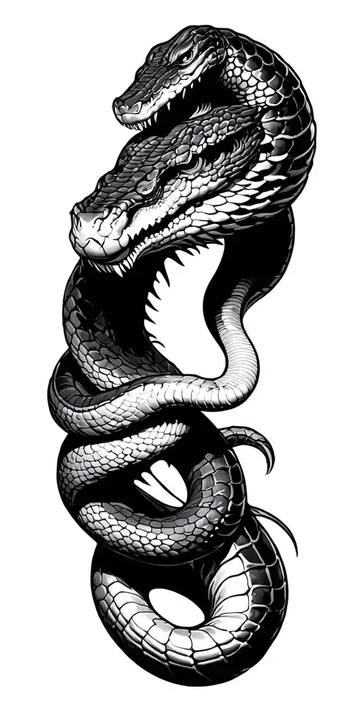 Generate A Cobra Snack Starting From Neck Wrapped Around Arm Till End Of Forarm