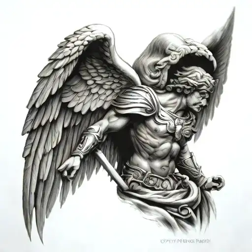 Michael Archangel Tattoo Shoulder