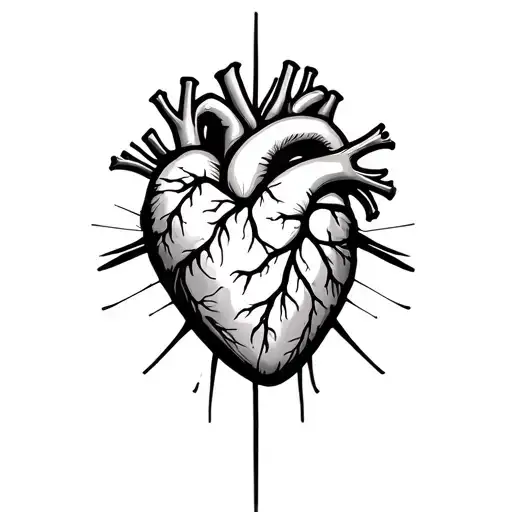 Human Heart Shape Outline