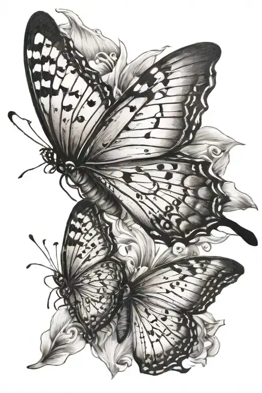 Butterfly Flying