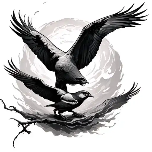 Tornado And Birds