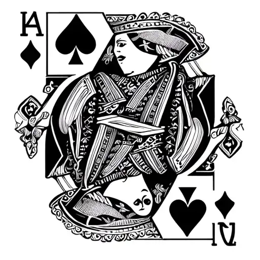 Queen Of Spades Card