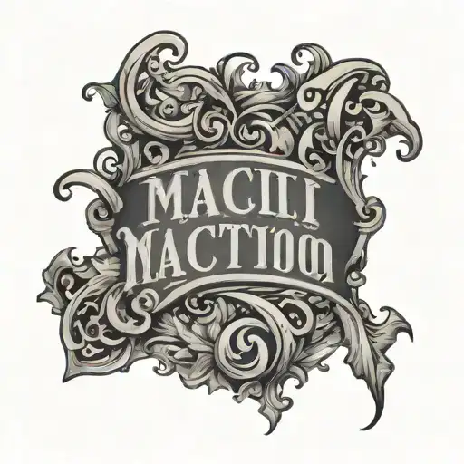 Lettering Style With Maci Written