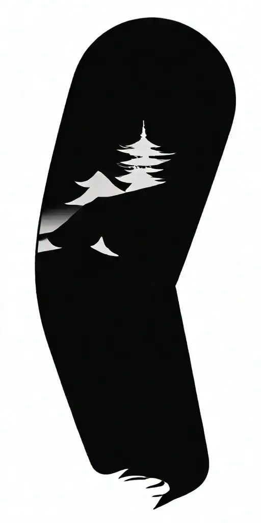 A Pagoda And Mount Fuji