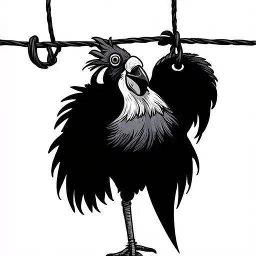 Foghorn Leghorn Hanging From A Noose