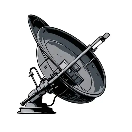 Cartoon Satellite Dish