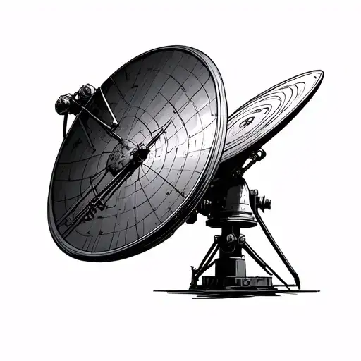 Linework Satellite Dish