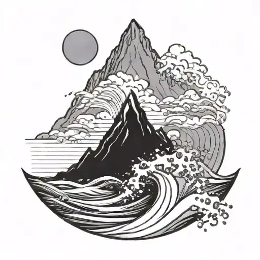 Mountain And Wave