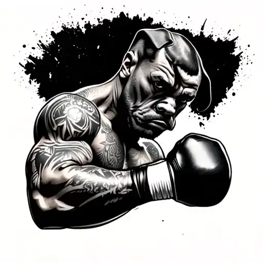 Tattooed Boxer
