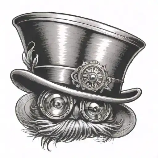Gentlemen Top Hat And Monocle