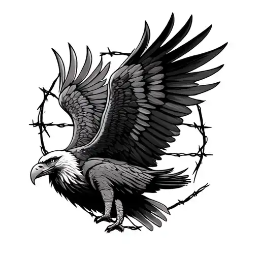 Eagle Wings And Barbed Wire