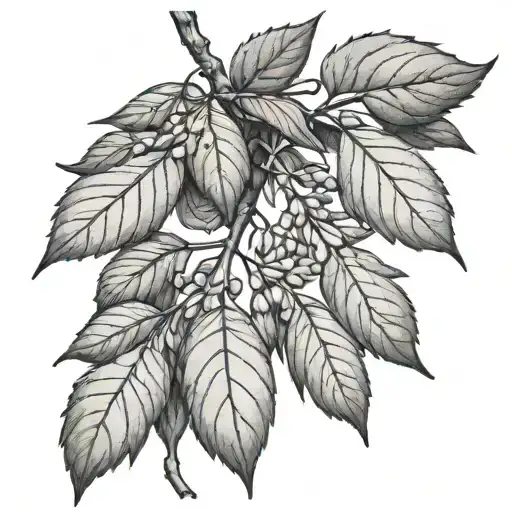 Sourwood Tree Branch