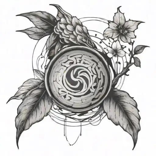 Create A Tattoo That Incorporates The Band Sleep Token And Wabi Sabi