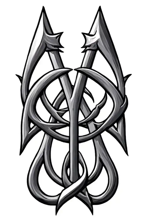 Templar Symbols Intertwined