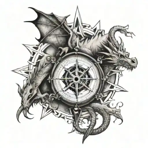 Mountains Dragon Compass