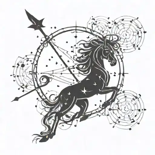 Sagittarius Constellation Intertwined