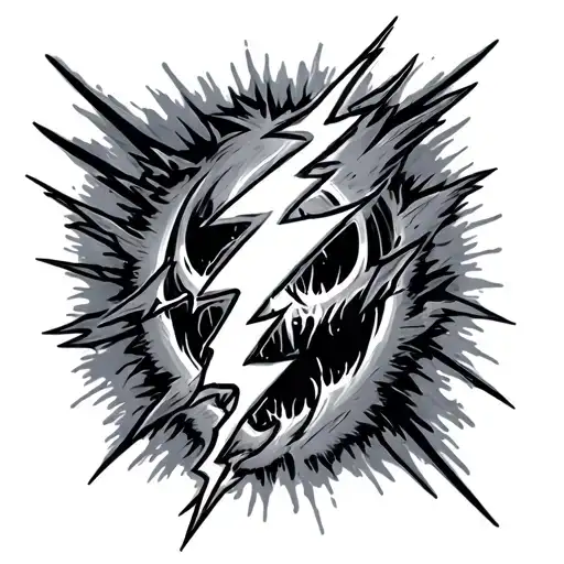 2025 With A Heat And Lightning Bolt