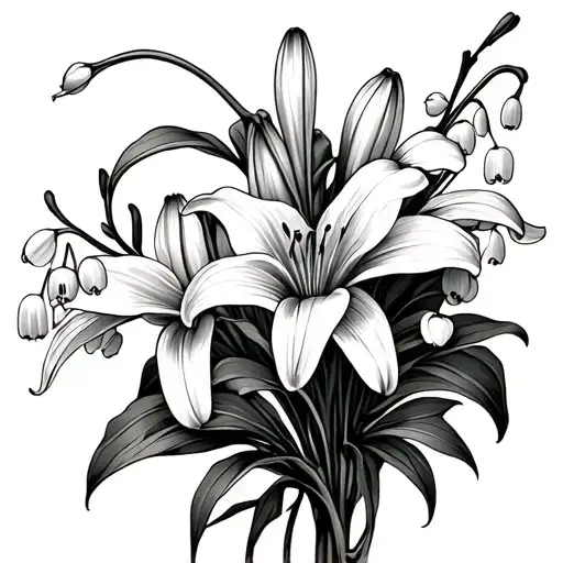 Lily Of The Valley Flower Bouquet