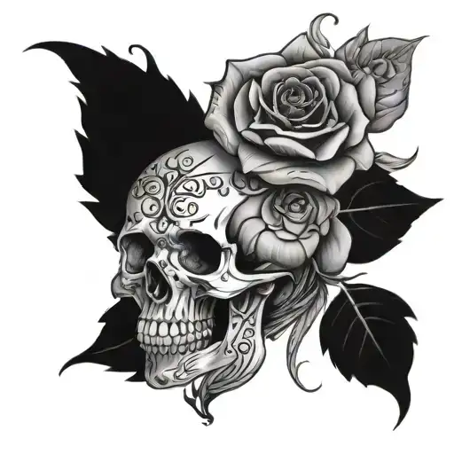 Skull Hand And Dear Mama Everything You Did Was Worth It Tattoo Rose