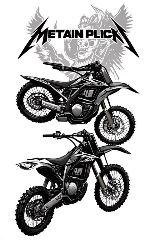 Linkin Park And Metallica With Dirtbikes On Sleeve