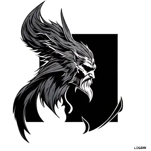 Logan & Odin Names Incorporated Into The Design