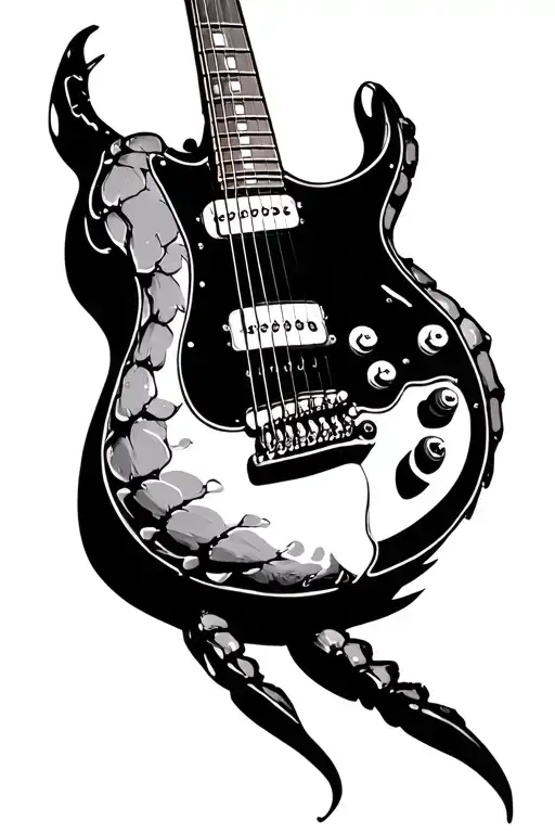 Full Electric Guitar Based Off Of A Horseshoe Crab
