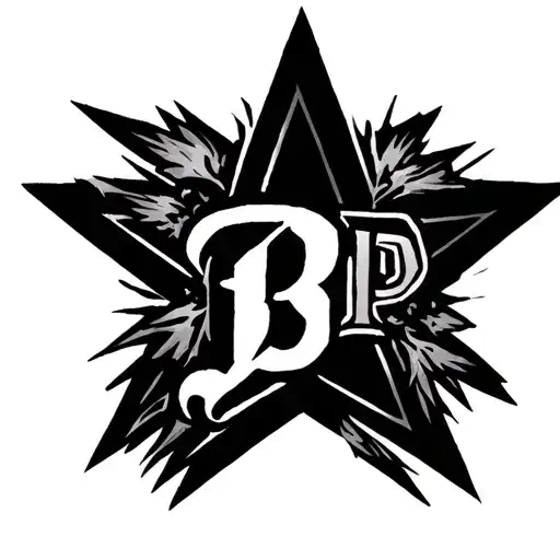 I Would Like A Half-ribbed Star With An Export Mark With The Letters B And P