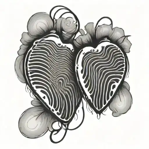 Finger Print Hearts