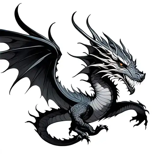 Flying Dragon Intertwined