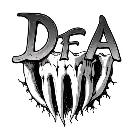Molar Of 3 Roots With The Letters Dfa One In Each Root