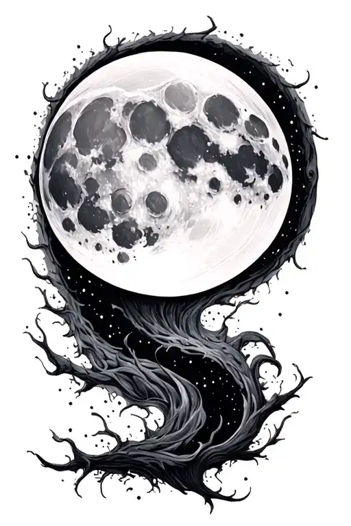 Moon Merging Together