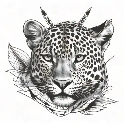 Leopard With Arrows