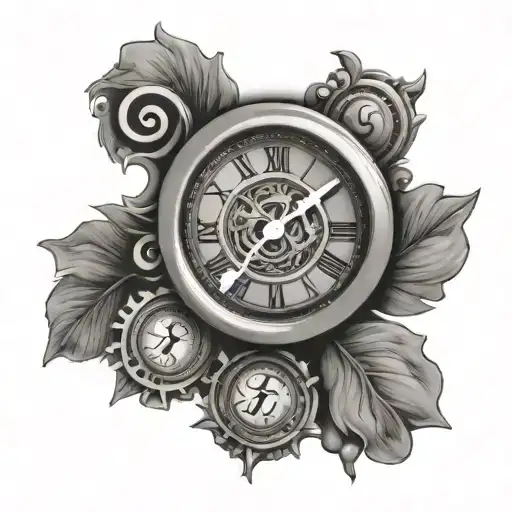 Clock Face With Letter H