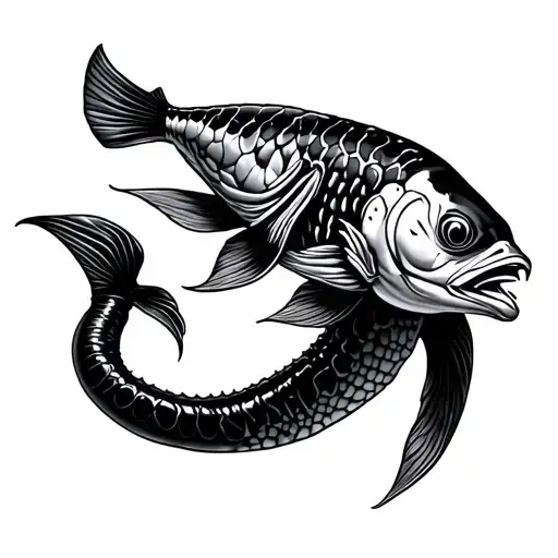 Eel With Fighting Fish Style Fins